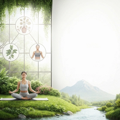 Holistic wellness concept showing interconnected mind, body, and spirit
